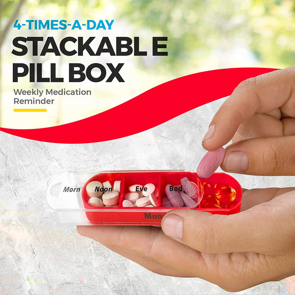 7 Day Stackable Pill Tower Organizer