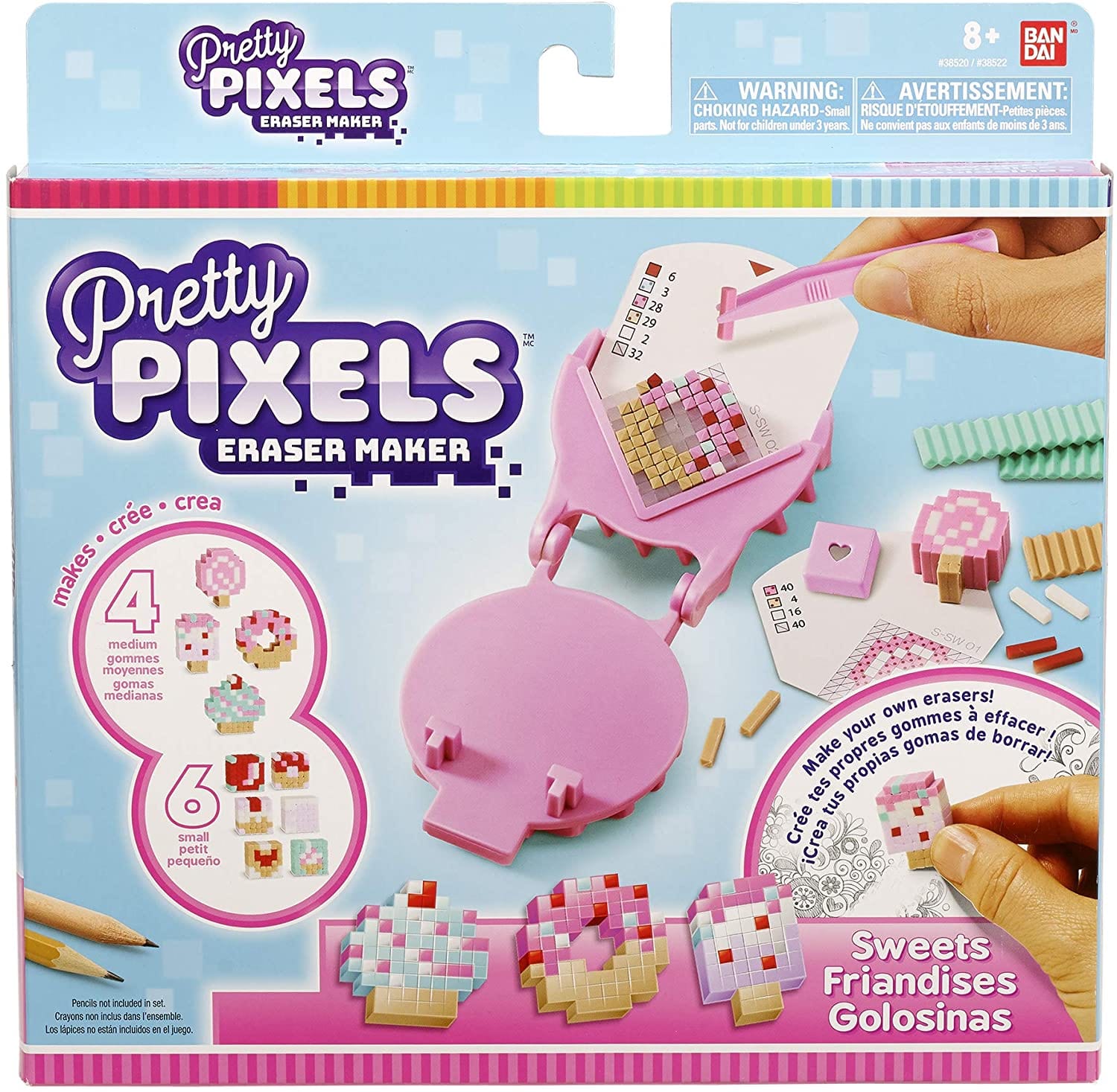 Pretty Pixels Eraser Maker - 2 Colours