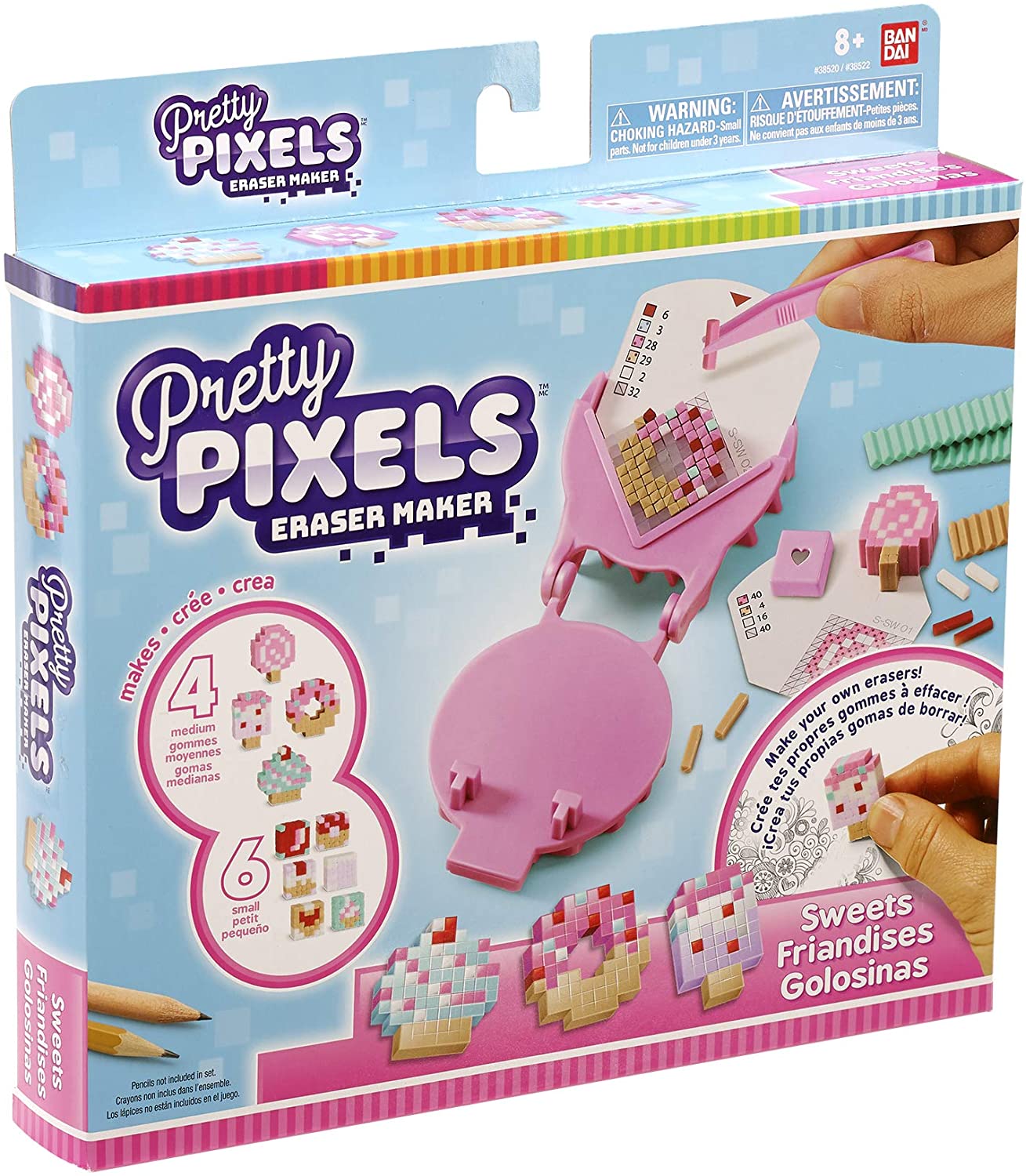 Pretty Pixels Eraser Maker - 2 Colours