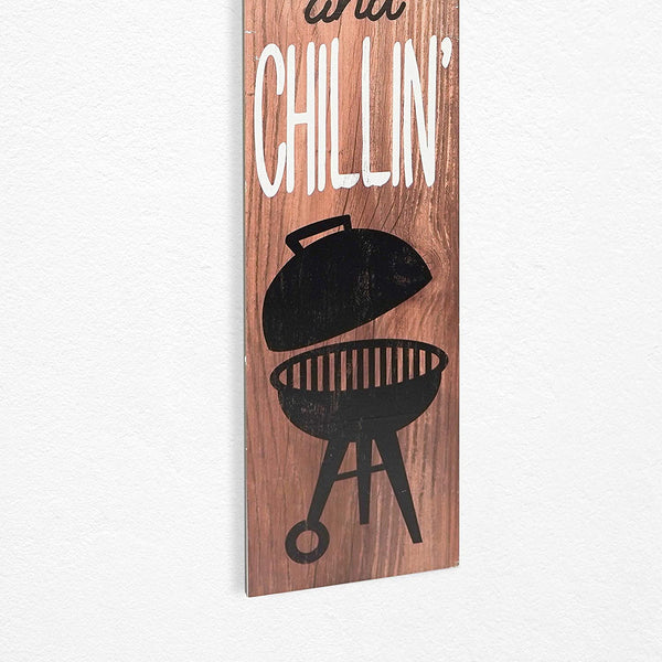 Porch Double-Sided Sign - Patio Drinks/Sippin' Grillin