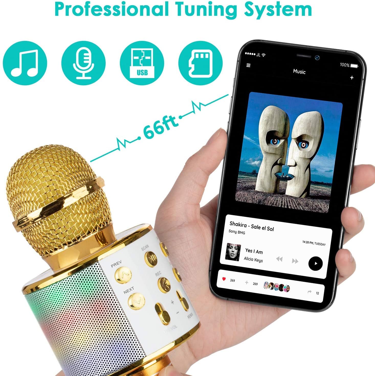 Wireless Handheld Karaoke Microphone