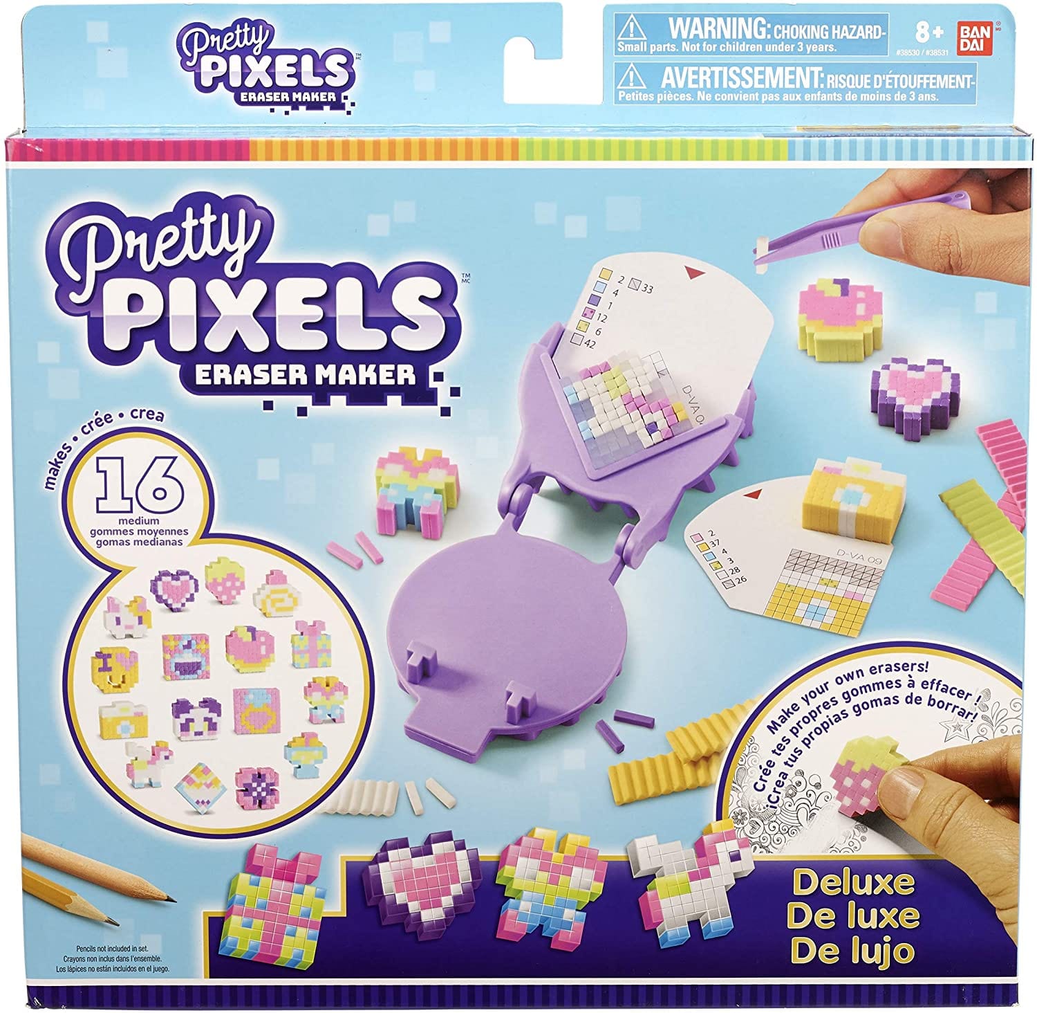 Pretty Pixels Eraser Maker - 2 Colours