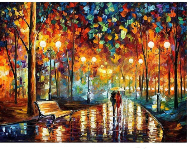 "Walking Under the Rain" -  1000 Pieces Jigsaw Puzzle