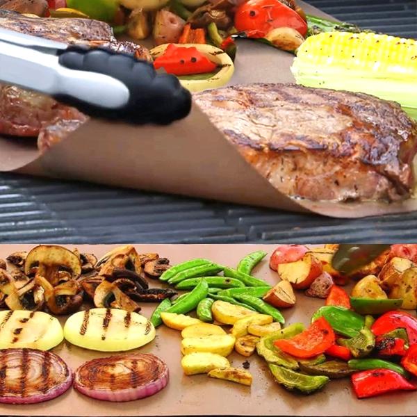 8upsell - 2 Pack: Copper-Infused Heat Conductive Grilling & Baking Mats