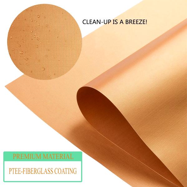 8upsell - 2 Pack: Copper-Infused Heat Conductive Grilling & Baking Mats