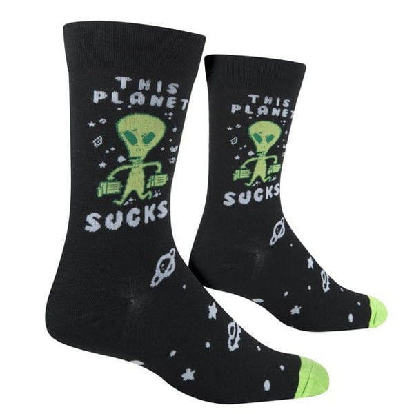 Crazy Socks - This Planet Sucks Men's