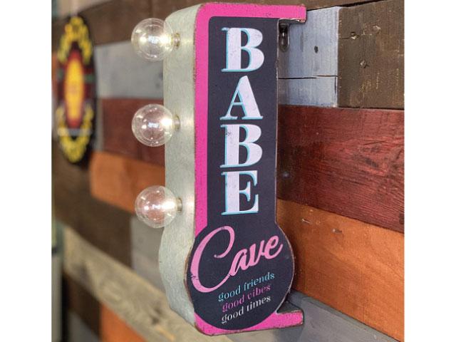 Vintage Metal Marquee LED Sign - Babe Cafe
