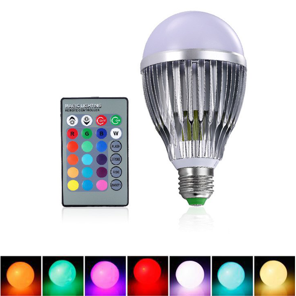 Color-Changing LED Bulb Light W/ Remote