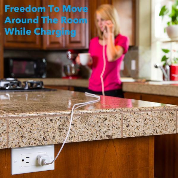 10-Feet Tangle-Free Charging Cables For iPhone & Android