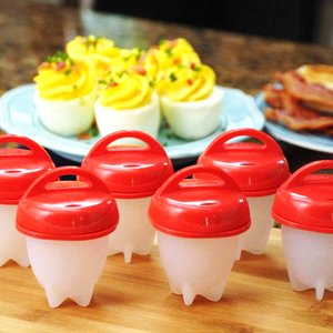 Non-Stick Silicone No-Peel Hard-Boiled Egg & Mini Omelet Pod Cookers