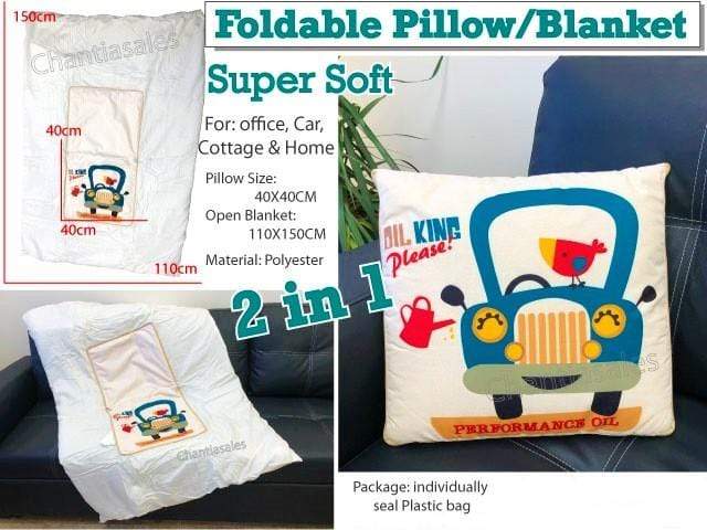 2-In-1 Foldable Pillow Blanket