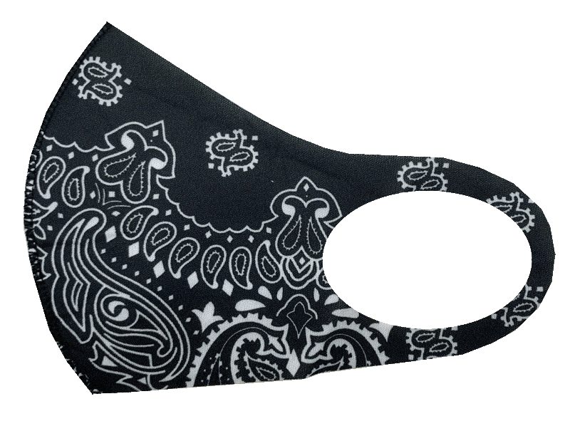3 Pack: Spandex Paisley Fashion Mask