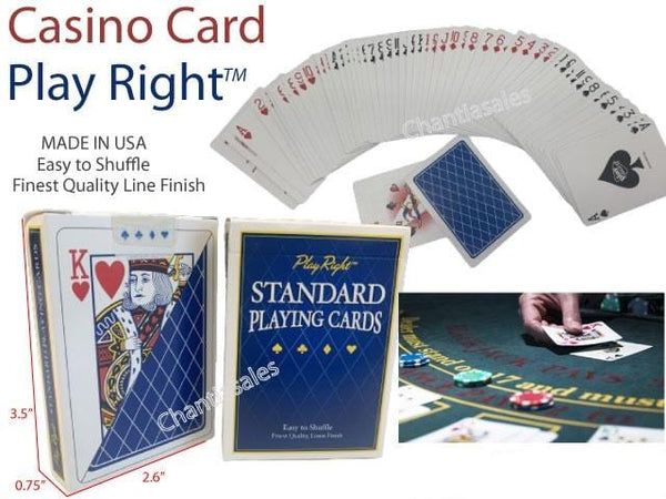 Casino Playing Cards - Play Right Standard Cards
