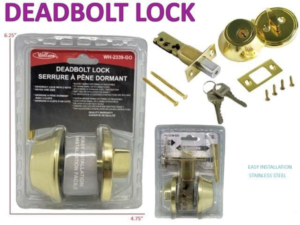 Wellson Deadbolt Lock With 2 Keys
