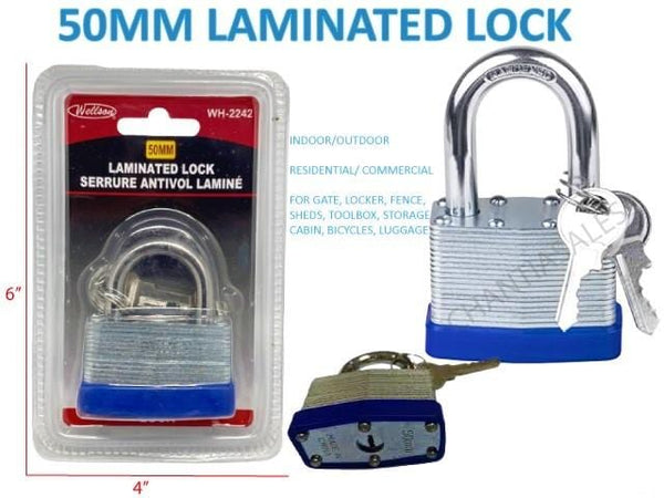 LAMINATED LOCK - Available in 50MM, 40MM, 30MM
