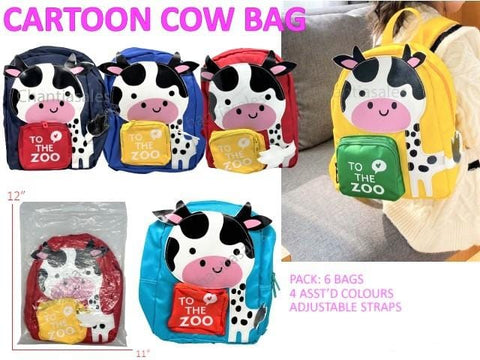 Kids Backpack - Cow Available in 4 colors