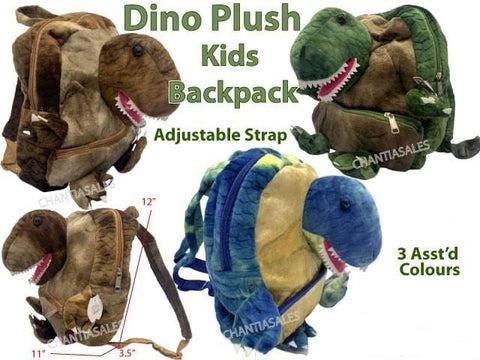 Dino Plush Kids Backpack