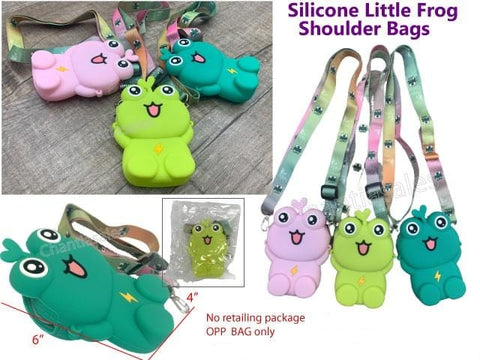 Silicone Little Frogs Shoulder Bags - Available In 3 Different Colours