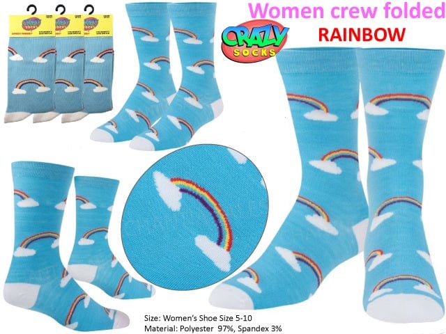 Crazy Socks - Rainbow Womens