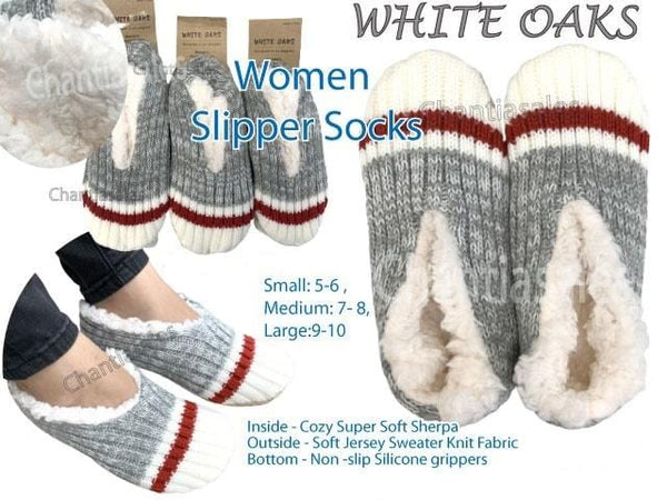 Women Cozy Sherpa Slipper Socks Short