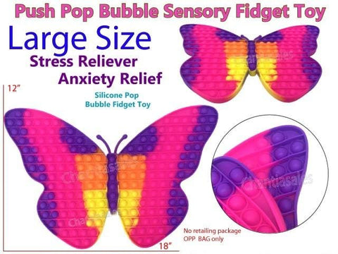 POPBUBBLE - BUTTERFLY RAINBOW 18"