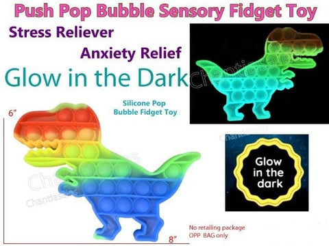 POPBUBBLE - DINO GLOW IN THE DARK