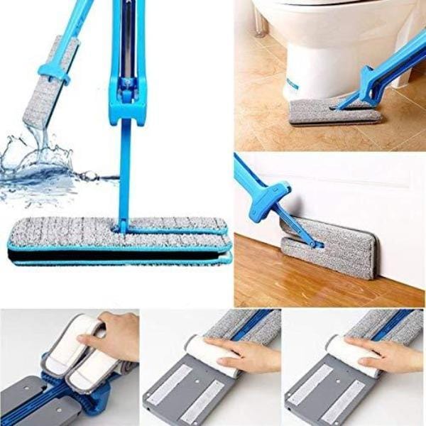 360 Degree Double Sided Microfiber Mop with Stainless Steel Handle
