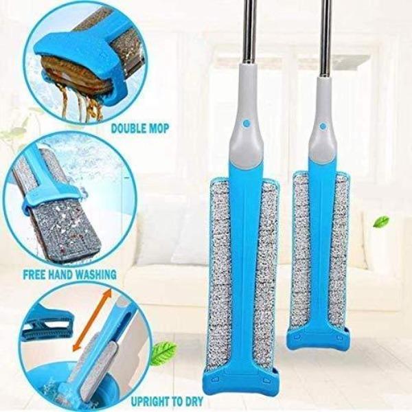 360 Degree Double Sided Microfiber Mop with Stainless Steel Handle