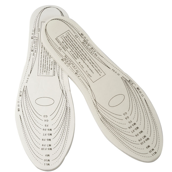 Custom-Fit Unisex Therapeutic Memory Foam Insoles - 1 or 2 Pair Packs Available