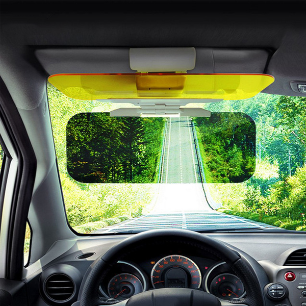 2 Pack Deluxe HD Day and Night Anti-Glare Vehicle Visor