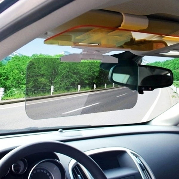 2 Pack Deluxe HD Day and Night Anti-Glare Vehicle Visor