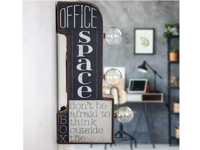 Vintage Metal Marquee LED Sign - Office Space