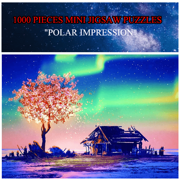 "Polar Impression" 1000 Pieces Mini Jigsaw Puzzles