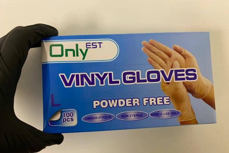 Only EST Vinyl Disposable Gloves - Powder Free - White