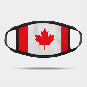 2 Pack: Canadian Flag Print Cotton Face Mask
