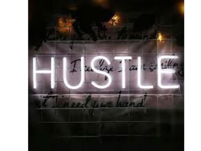HUSTLE Super Bright LED Neon Light Sign