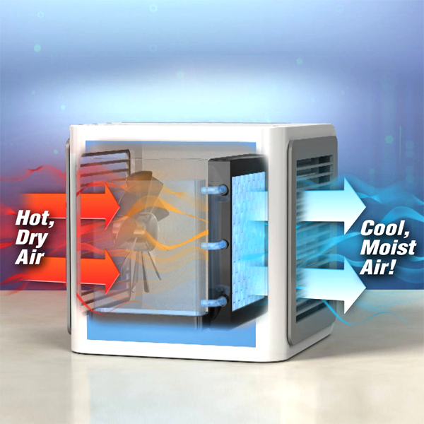 Portable Color Changing Personal Space Cooler, Humidifier & Purifier