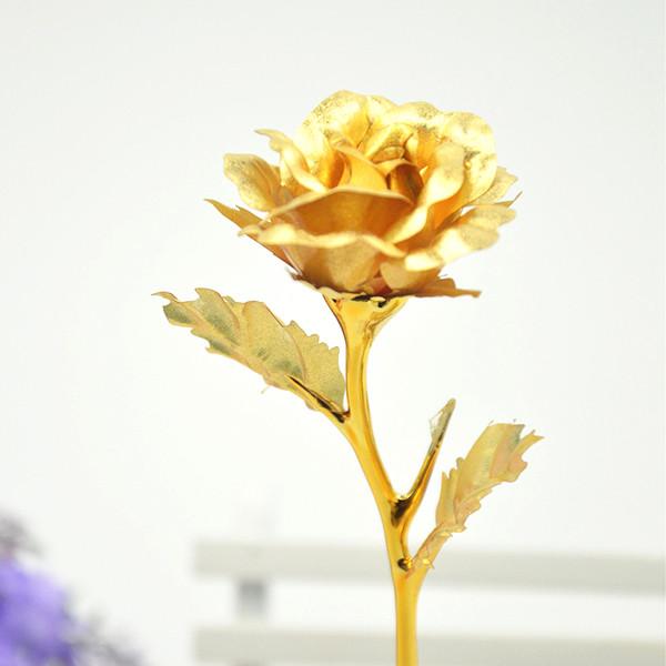 All Deals - 24K Gold Plated Forever Love Rose With Love Stand Holder - Assorted Colors