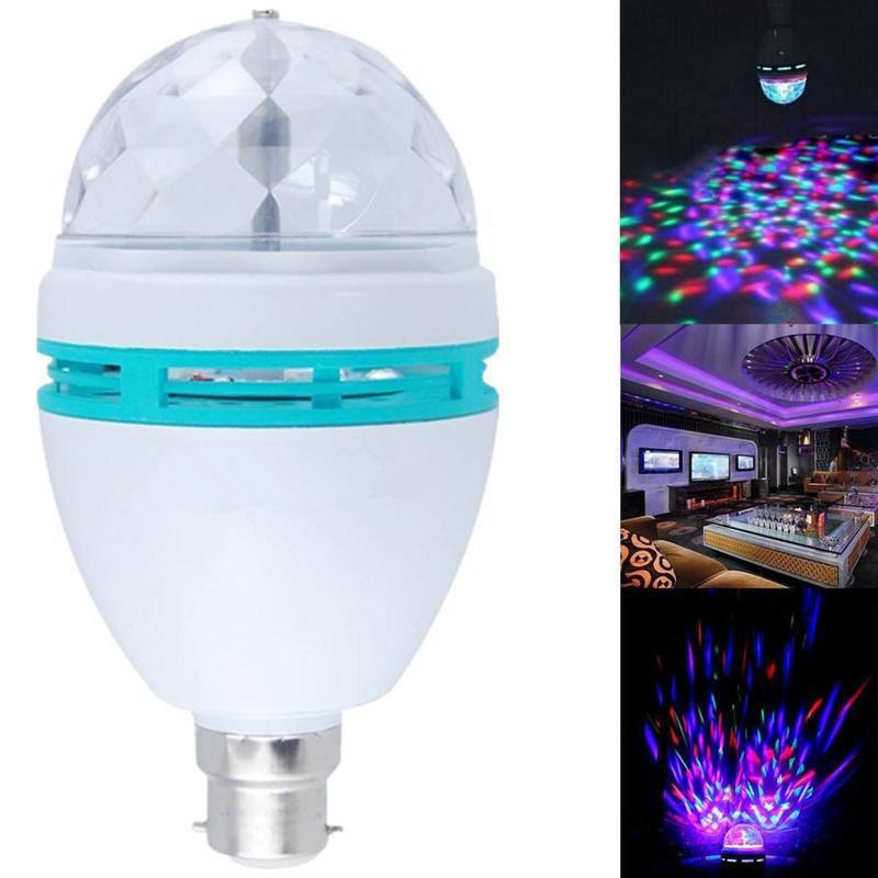 All Deals - LED Mini Rotating Strobe Crystal Lamp Light Bulb