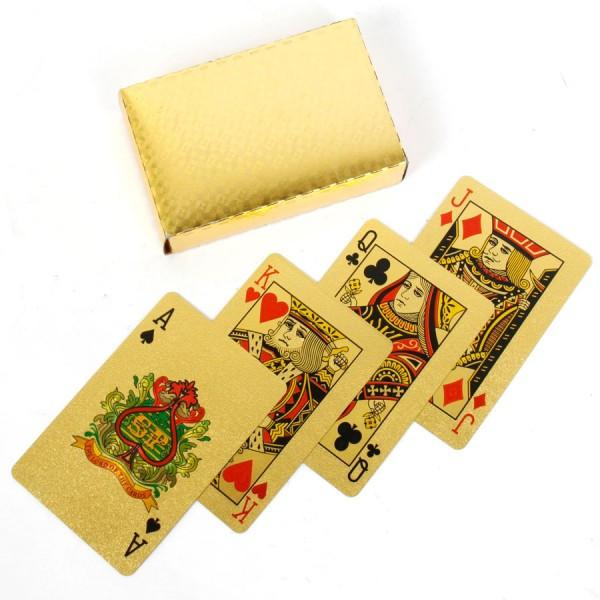 All Deals - Luxe 24-Karat Gold Foil American Money Playing Cards