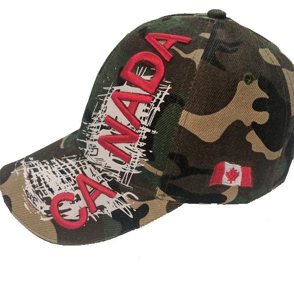 Apparel - Canada Limited Edition Camo X-Treme Scribble Logo Stitched & Embroidered Baseball Cap