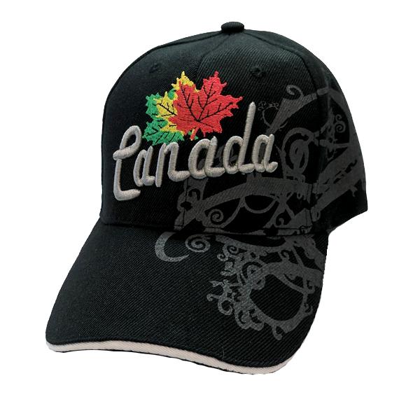 Apparel - Limited Edition Canadian Dream Tri-Colour Maple Leaf Stitched & Embroidered Baseball Cap - 4 Colours Available!