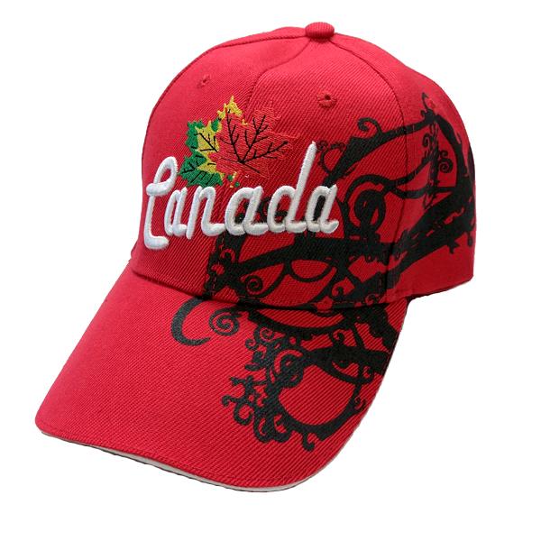Apparel - Limited Edition Canadian Dream Tri-Colour Maple Leaf Stitched & Embroidered Baseball Cap - 4 Colours Available!