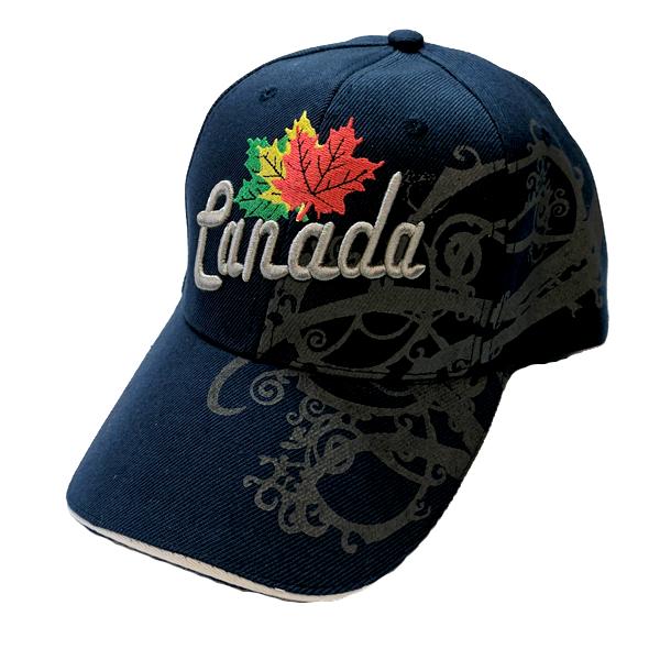 Apparel - Limited Edition Canadian Dream Tri-Colour Maple Leaf Stitched & Embroidered Baseball Cap - 4 Colours Available!