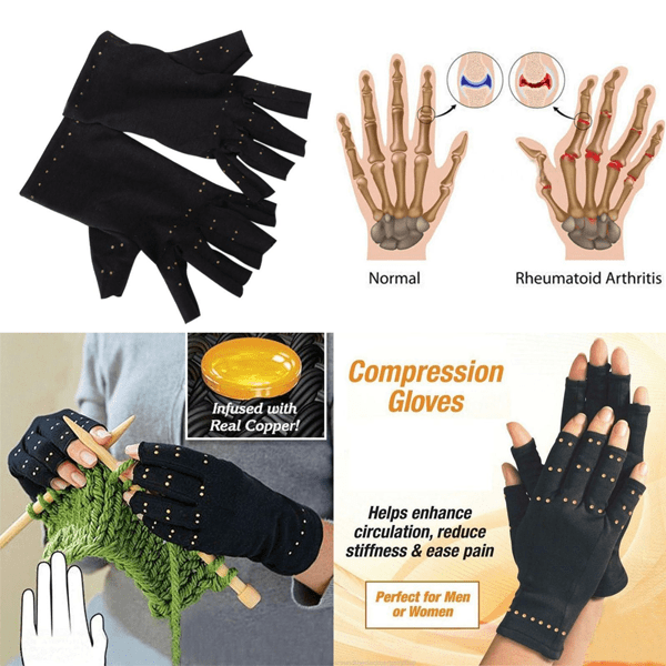 3 Pairs Copper-Infused Compression Gloves – Deals Club Canada