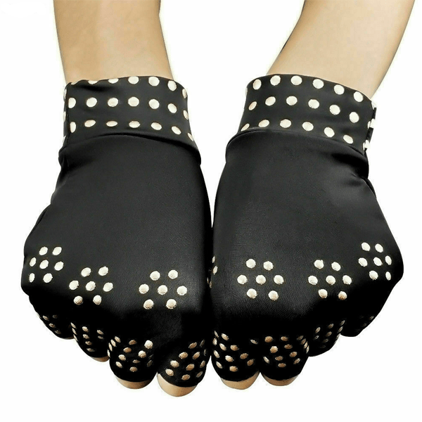 3 Pairs Copper-Infused Compression Gloves