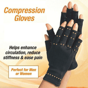 3 Pairs Copper-Infused Compression Gloves