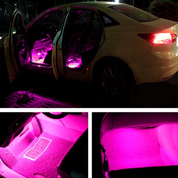 Automotive - Atmospheric RGB Car Interior Lighting System With Remote Control