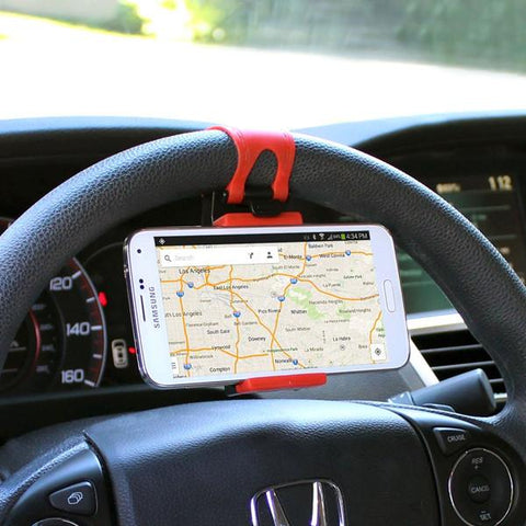 Automotive - Universal Car Steering Wheel Phone Holder Mount
