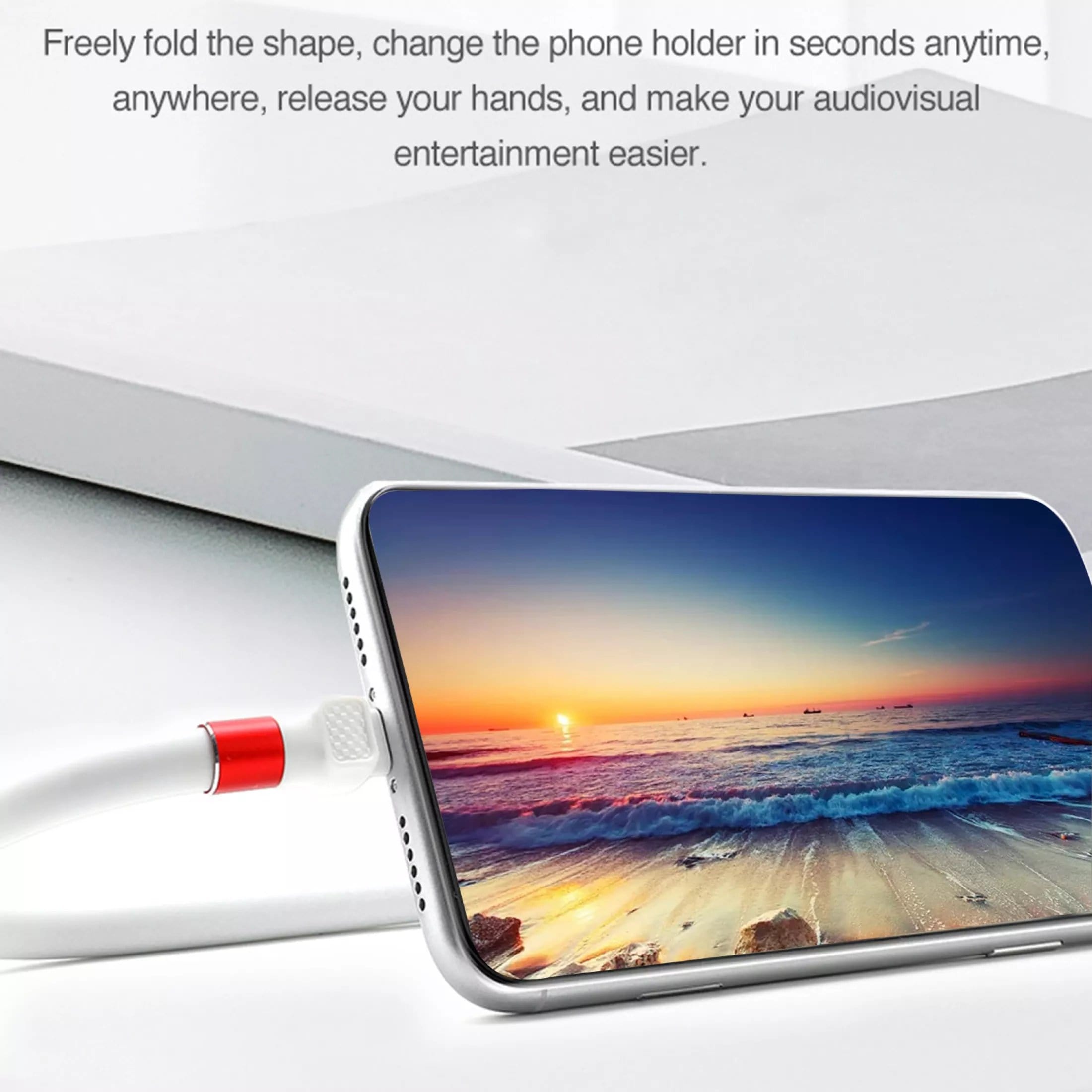 Bracket -  2-in-1 Desktop Phone Holder Type C Charger